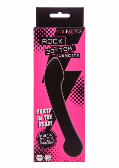 CalExotics Bendy Ecsta-Flex Probe silikonowy model elastyczny dwustronny czarny