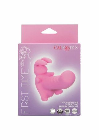 CalExotics Bunny Dreams Vibrating - silikonowy stymulator z 10 trybami, wodoodporny