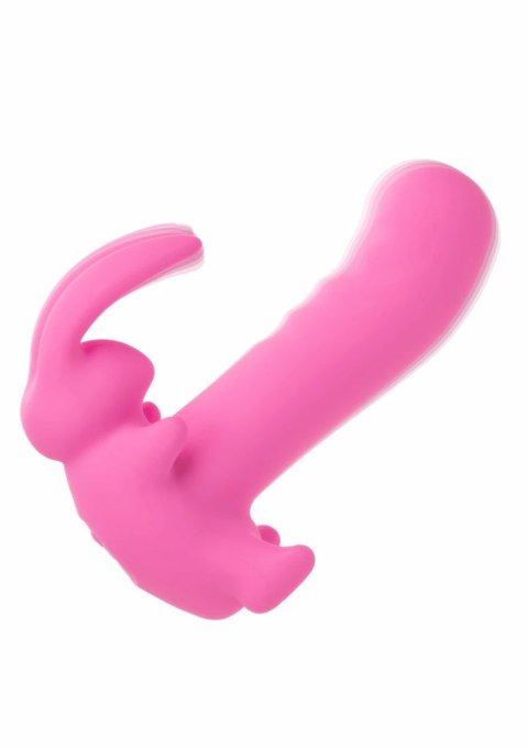 CalExotics Bunny Dreams Vibrating - silikonowy stymulator z 10 trybami, wodoodporny