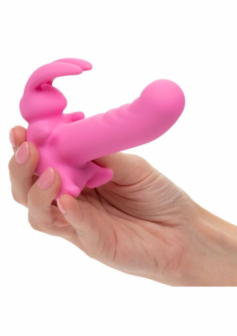 CalExotics Bunny Dreams Vibrating - silikonowy stymulator z 10 trybami, wodoodporny