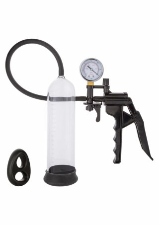 CalExotics Magnified Gauged Pump System - system z manometrem i pierścieniem silikonowym
