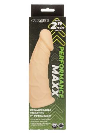 CalExotics Vibrating Extension 7 Inch 17.25cm silikonowa nakładka wibrująca IPX7