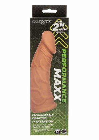 CalExotics Vibrating Extension 7 Inch silikonowa nakładka wibrująca 17,25 cm IPX7