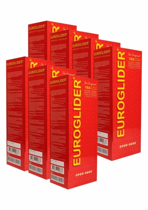 Euroglider Condoms 1008 szt. - wytrzymałe prezerwatywy lateksowe, 53 mm