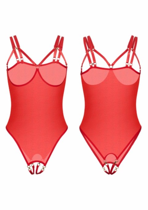 Kinky Diva Piquant Body Insane Sexy Collection bez miseczek i otwarty krok czarny