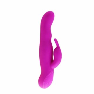 Pretty Love Hale Lilac - rotacyjny masażer silikonowy 23,1 cm USB LED