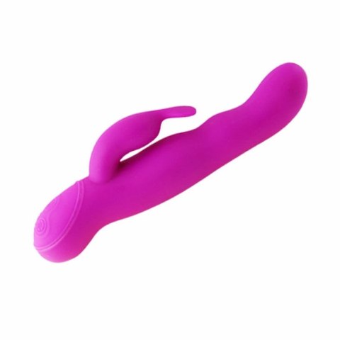 Pretty Love Hale Lilac - rotacyjny masażer silikonowy 23,1 cm USB LED