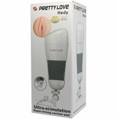 Pretty Love Hedy - kompaktowa maszyna intymna z teksturą, etui pearl