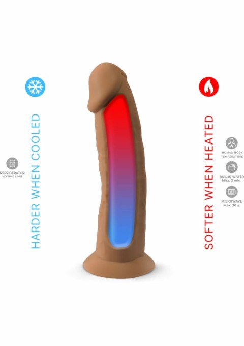 Silex-D Model 2 7.5" silikonowy anatomiczny z przyssawką, beżowy