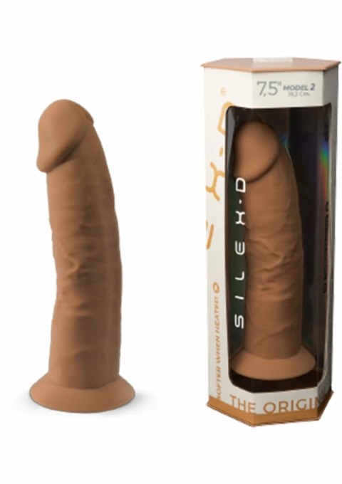 Silex-D Model 2 7.5" silikonowy anatomiczny z przyssawką, beżowy