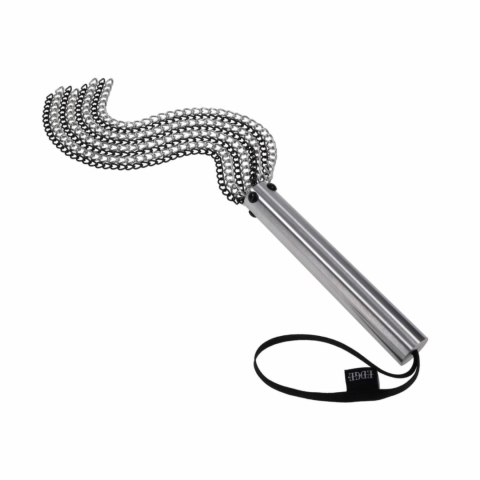 Sportsheets Edge Chain Flogger Black - wytrzymały bat z metalowymi łańcuchami