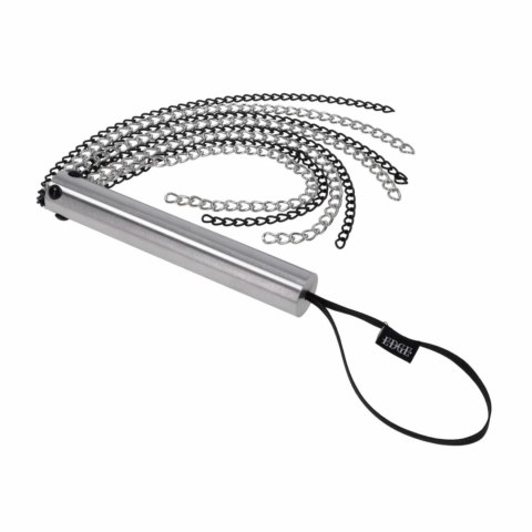 Sportsheets Edge Chain Flogger Black - wytrzymały bat z metalowymi łańcuchami