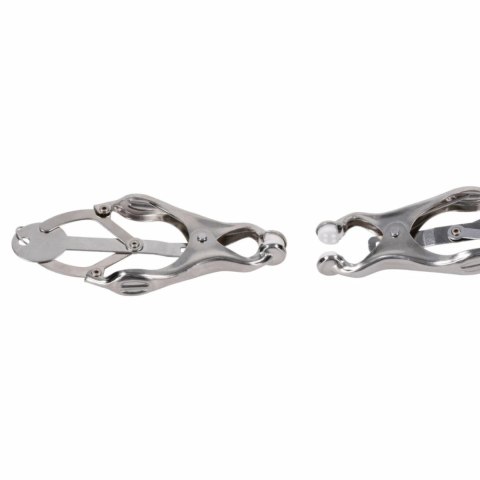 Sportsheets Edge Clover Clamps Black - zestaw zaciskow z silikonowymi końcowkami