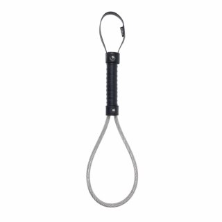 Sportsheets Edge Metal Loop Spanker czarny - precyzyjny bat z metalową pętlą