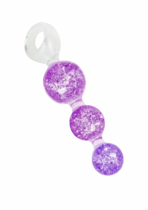 ToyJoy Crystal Trio Medium - silikonowa anatomiczna wtyczka z kryształkami