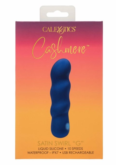 CalExotics Cashmere Satin Swirl G Vibrator - silikonowy model z 10 trybami, wodoodporny