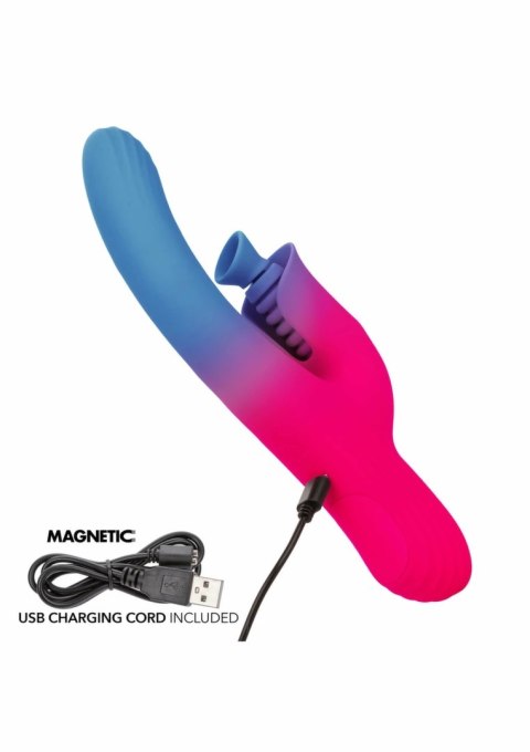 CalExotics Dual Stimulator Suction Vibrator silikonowy 2w1 USB