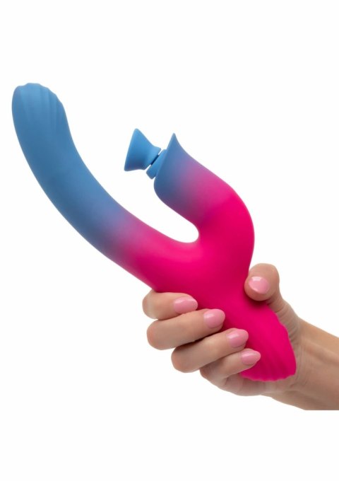 CalExotics Dual Stimulator Suction Vibrator silikonowy 2w1 USB