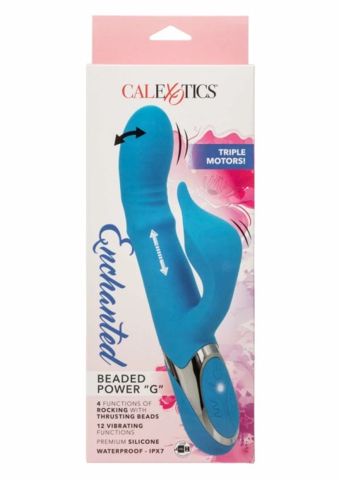 CalExotics Enchanted Beaded Power G Vibrator silikonowy, wodoodporny, fioletowy