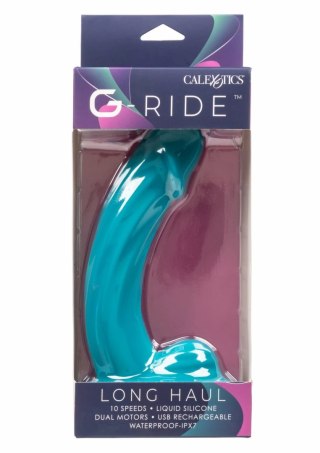CalExotics Long Haul Vibrator silikonowy, podwojny silnik, IPX7, czarny
