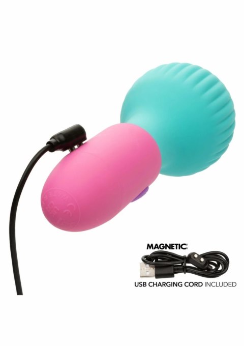 CalExotics Naughty Bits To The Max Wand mini masażer silikonowy 10 trybow IPX7