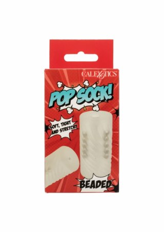 California Exotic Beaded Stroker anatomiczny z koralikami, transparentny
