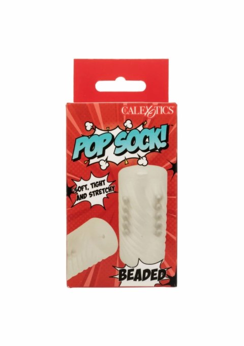 California Exotic Beaded Stroker anatomiczny z koralikami, transparentny