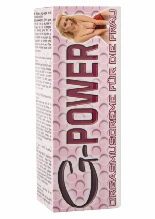 Cobeco Pharma G-Power Orgasm Cream 30 ml krem stymulujący dla kobiet naturalny skład