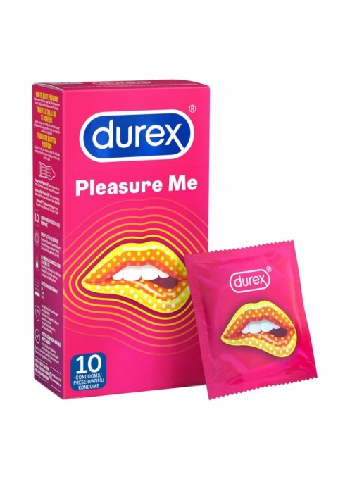 Durex Pleasure Me 6x10 szt. prezerwatywy z wypustkami i prążkami