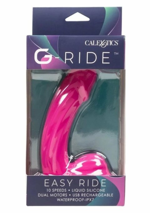 Easy Ride Vibrator G-Ride Liquid Silicone podwojny silnik czarny