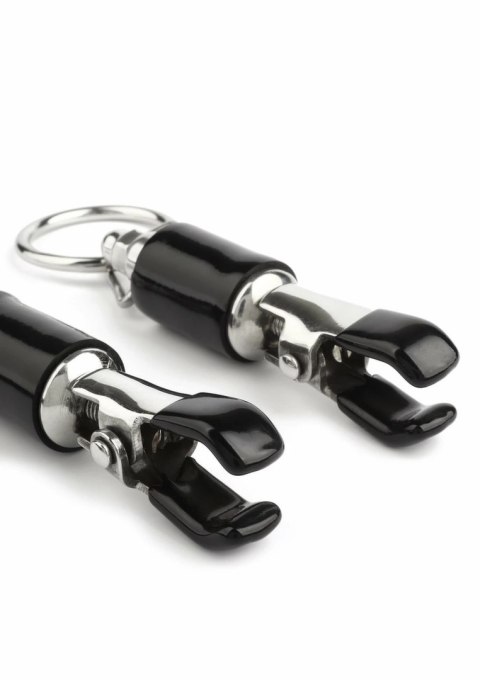Mr. Steel Barrel Tit Clamps z pierścieniem, regulowane, stal nierdzewna