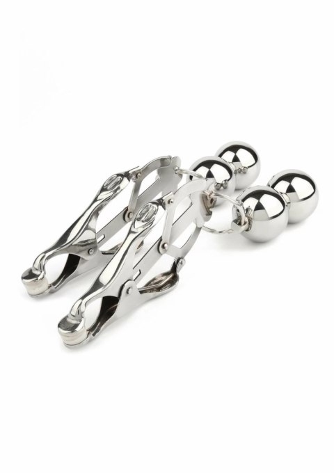 Mr. Steel Clover Nipple Clamps z obciążeniem stal nierdzewna