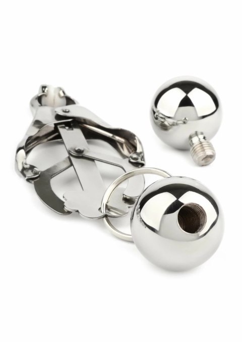 Mr. Steel Clover Nipple Clamps z obciążeniem stal nierdzewna