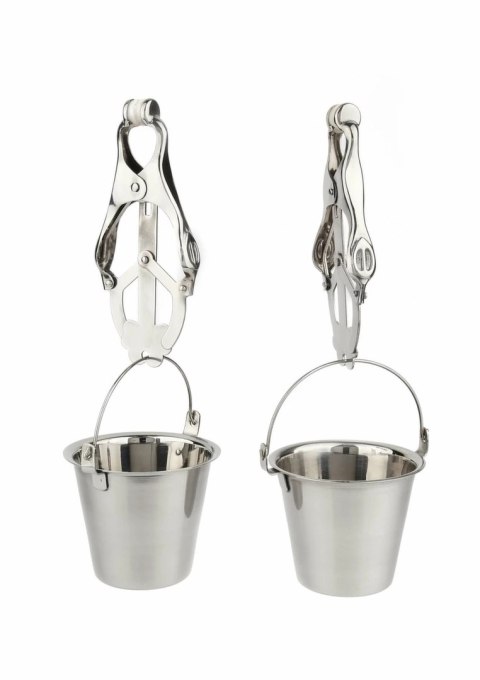 Mr. Steel Nipple Clamps z regulacją i pojemnikami ze stali nierdzewnej