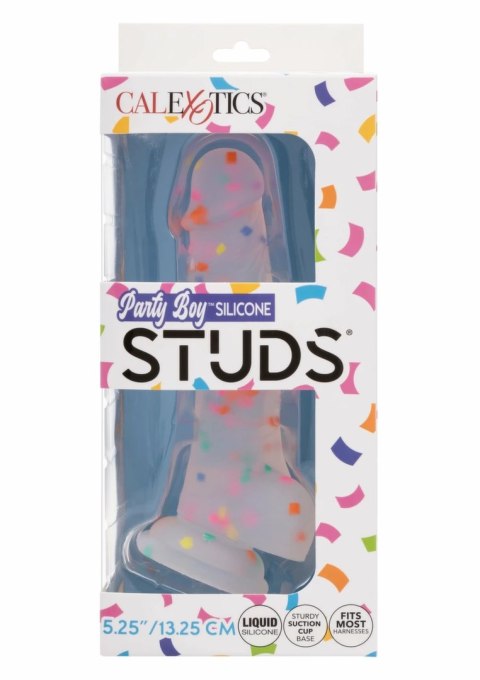Party Boy Studs Model 13.25 cm silikonowy z przyssawką czarny