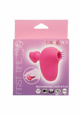 Suck & Play Massager - kompaktowy masażer silikonowy, 10 trybow, IPX7