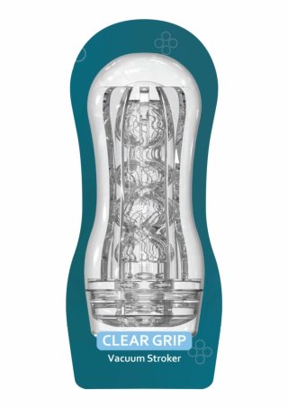 TOYJOY HERO Clear Grip - przezroczysta maszyna intymna z funkcją prożni