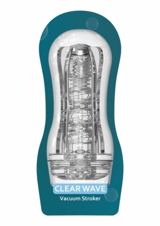 TOYJOY HERO Clear Wave - przezroczysta maszyna intymna z systemem prożniowym