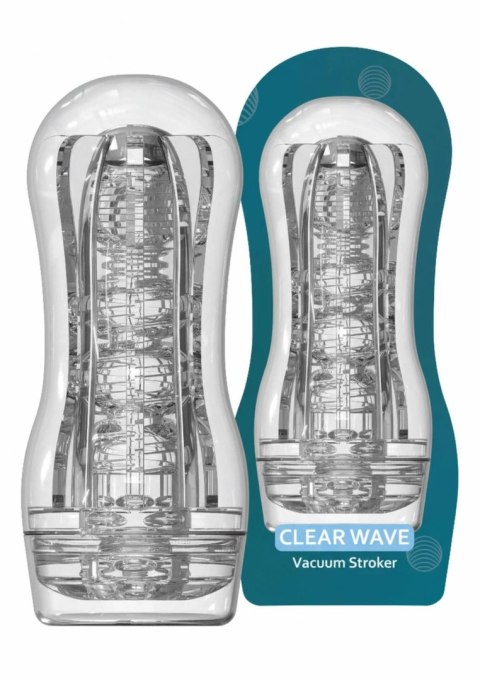 TOYJOY HERO Clear Wave - przezroczysta maszyna intymna z systemem prożniowym