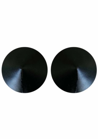 Kinky Diva PU Leather - wielorazowe okrągłe nakładki na ciało, czarne