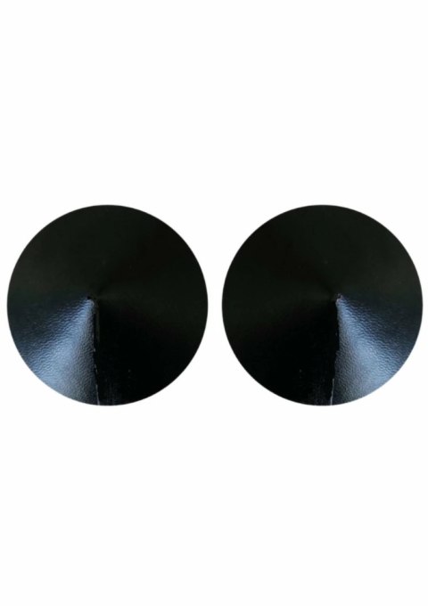 Kinky Diva PU Leather - wielorazowe okrągłe nakładki na ciało, czarne