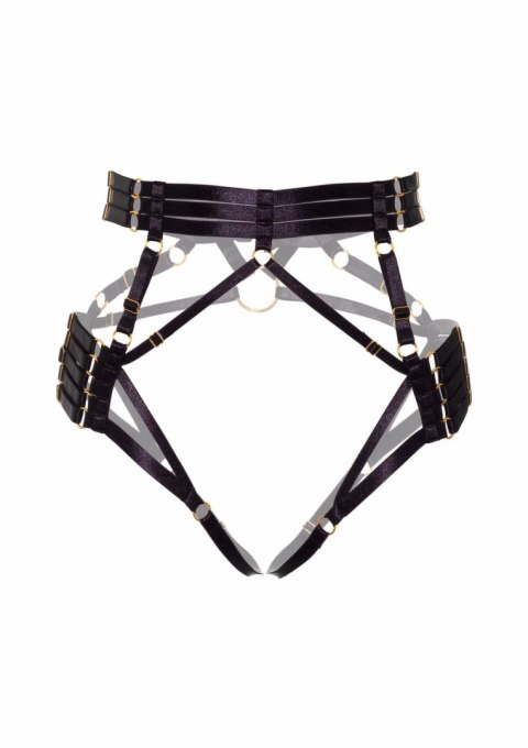 Luxury Harness Briefs - Regulowane majtki z satynowymi paskami