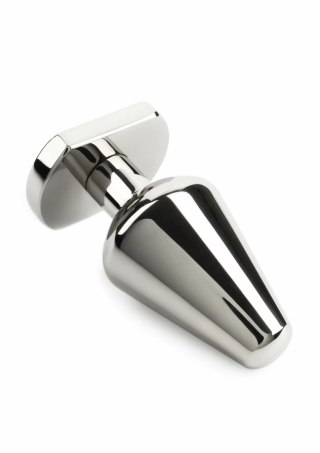 Mr. Steel Heavy Steel Plug Medium - stalowy, anatomiczny, średni rozmiar