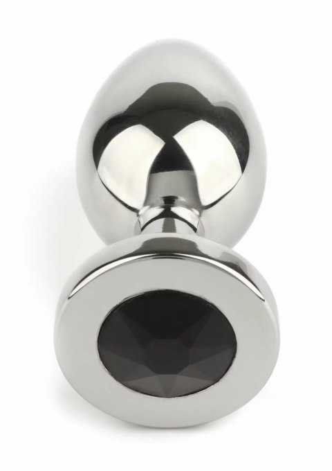 Mr. Steel Jeweled Plug Medium stalowy z kryształem dekoracyjnym