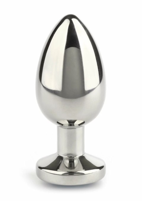 Mr. Steel Jeweled Plug Small stalowy z kryształkiem 6,5 cm