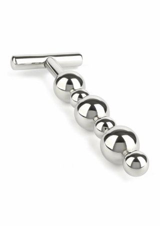 Mr. Steel Steel Thruster stalowy masażer z uchwytem T, 25 cm