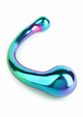 Mr. Steel The Curvy G-spot Rainbow stalowy model zakrzywiony tęczowy