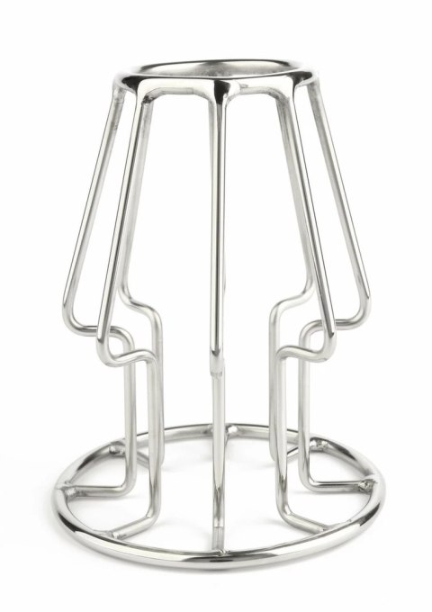 Mr. Steel Trapezoid Large - stalowy korek anatomiczny, otwarty design