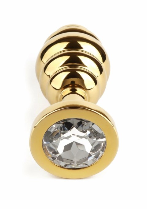 Mr. Steel Twister Plug Large stalowy spiralny z ozdobną bazą