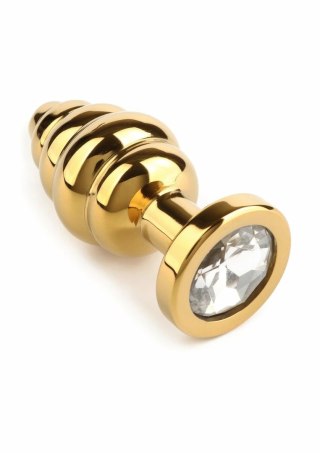 Mr. Steel Twister Small - stalowy korek spiralny z ozdobną bazą